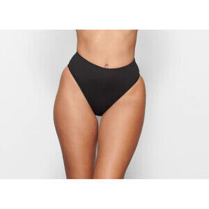 NWT SKIMS Black Onyx Bikini Bottoms 4X